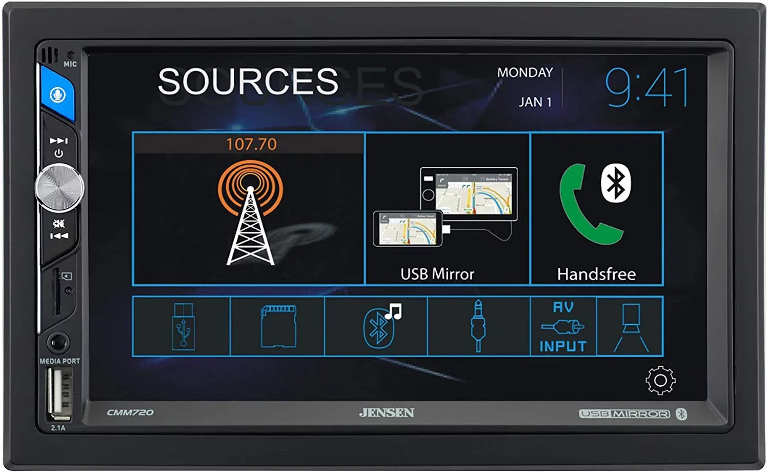 FITS 04-10 CHEVROLET PONTIAC SATURN AM/FM USB/TOOTH TOUCHSCREEN CAR RADIO STEREO PKG. INCLUDES VEHICLE SPECIFIC INSTALLATION HARDWARE INCLUDING DASH KIT, WIRE HARNESS, AND ANTENNA ADAPTER