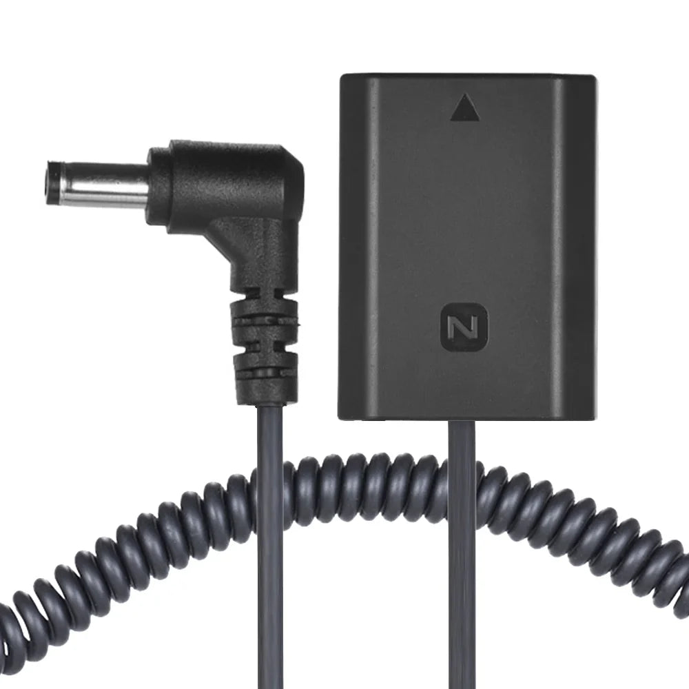 7299 NP-FZ100 Dummy Battery Pack DC Coupler Connector Spring Cable Sony A7III A9 A7RIII A7SIII
