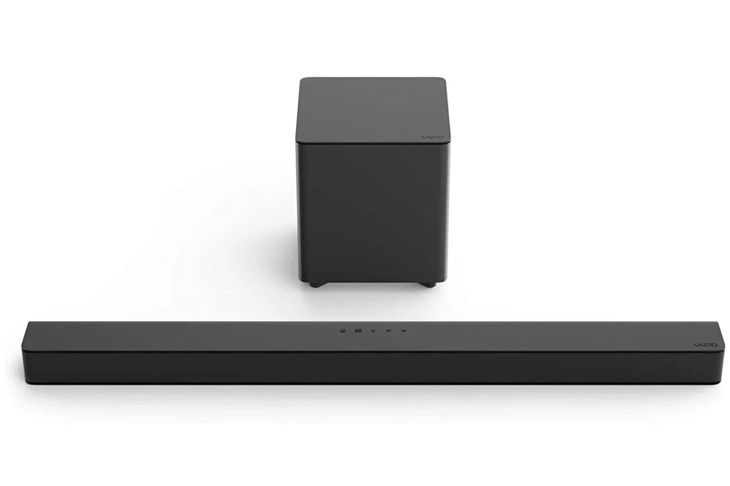 Restored VIZIO - V-Series 2.1 Channel Sound Bar System with Wireless Subwoofer - Black V21-H8R (Refurbished)
