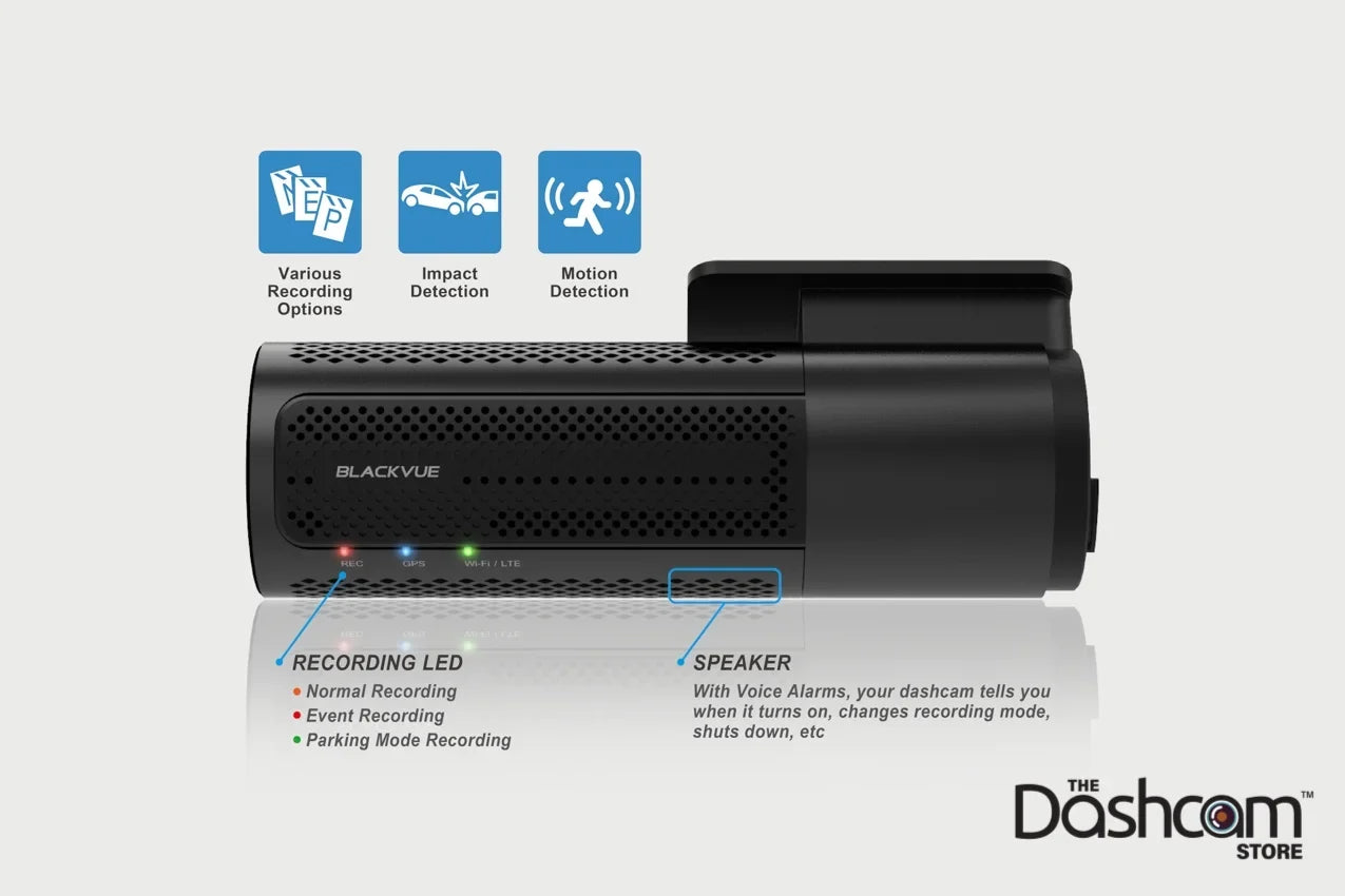 BlackVue DR750-2CH-LTE Dual Lens Front + Rear Dash Cam w/ Built-In 4G-LTE & 256GB BlackVue Memory Card