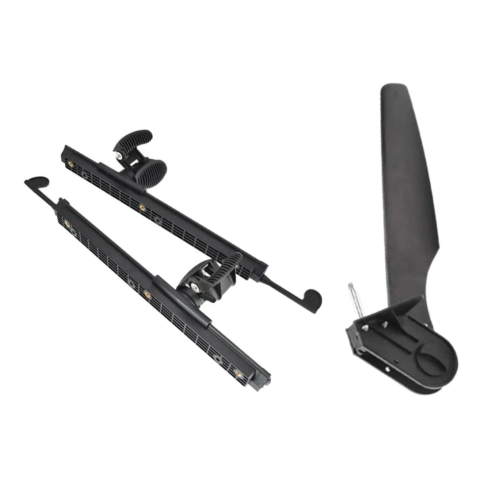 kesoto Kayak Rudder Kayak Foot Pegs Vessel Tail Watercraft Rudder with Foot Brace Pedals Fishing Craft Canoeing Marine Accessories
