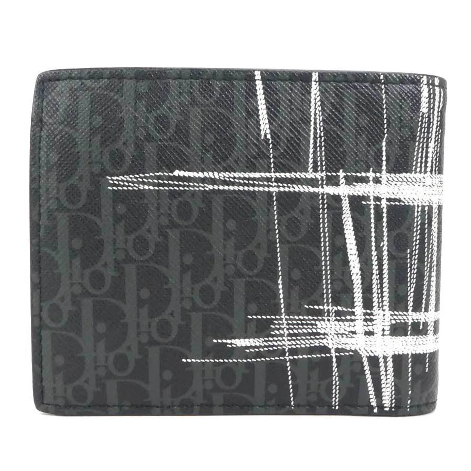 Pre-Owned Dior Homme DIOR HOMME folio wallet leather black series men (Good)