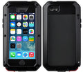Gorilla Glass Aluminum Metal iPhone 6 Plus Case (Black) Heavy Duty Military Grade Shockproof and Scratch Protection, Rugged Outdoor Travel