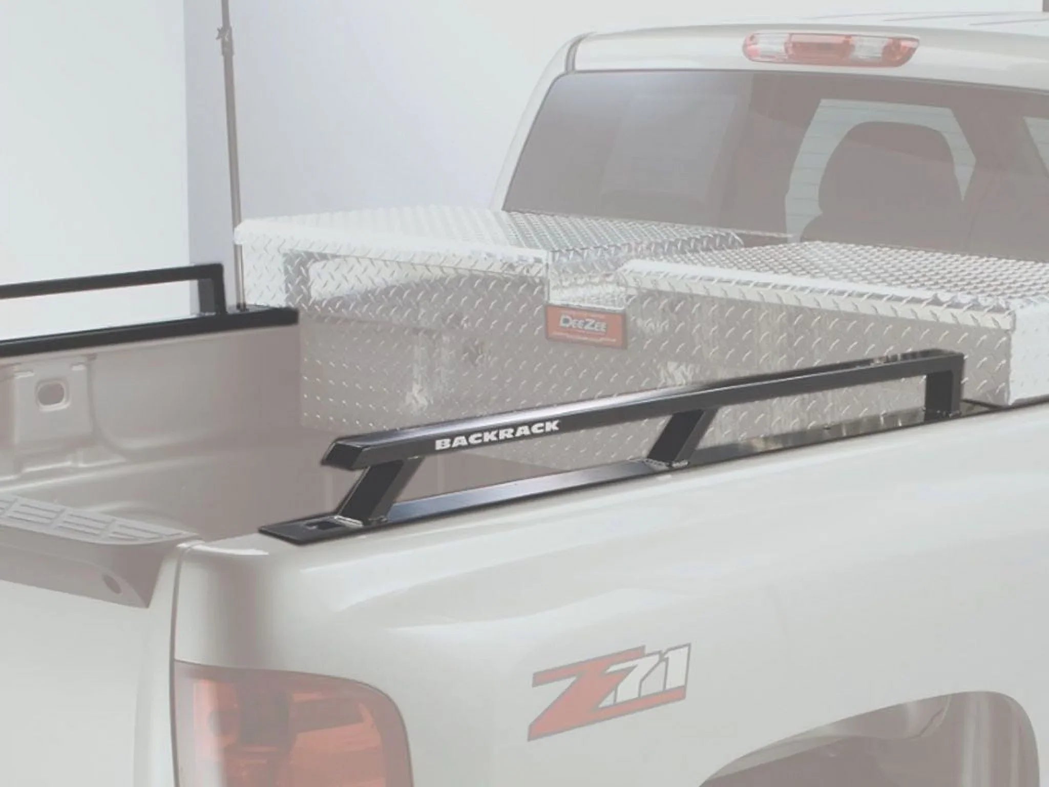 BACKRACK by RealTruck Side Rails to use w/ Standard Bed | Black, No Drill | 65509 | with 2017-2020 Ford F-250/F-350 6.5' Bed
