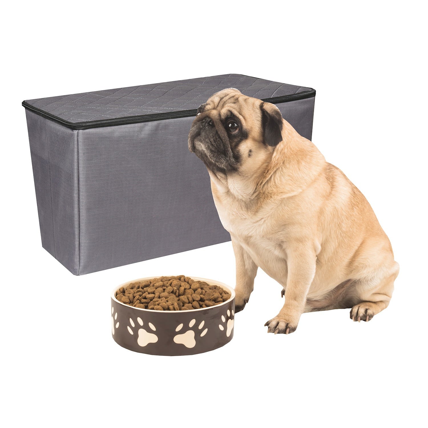 MSR IMPORTS Back Seat Extender Dogs with Storage Dog Bridge - Gray