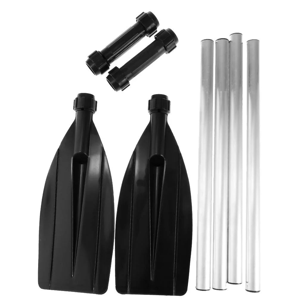 1 Pair 49.6 inches - Heavy Duty Aluminum Alloy Lightweight Craft Oars Inflatable Kayaks Canoe Raft Rubber Dinghy