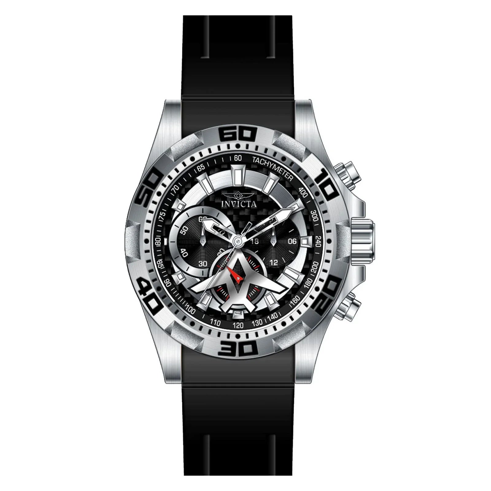 Invicta Aviator Multi-Function Black Carbon Fiber Dial Men's Watch 21735