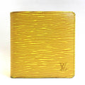 Pre-Owned Louis Vuitton Wallet Portobier Cult Credit Mini Folded Tassili Yellow Square Ladies Epi M63549 (Good)