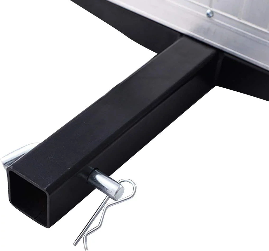 Hitch Cargo Carrier, Aluminum Trailer Hitch Cargo Carrier Fits 2” Receiver, 60” x 22” x 7” Mount Luggage Rack, Vehicle Cargo Basket SUV, Truck, Car, 500LBS Capacity