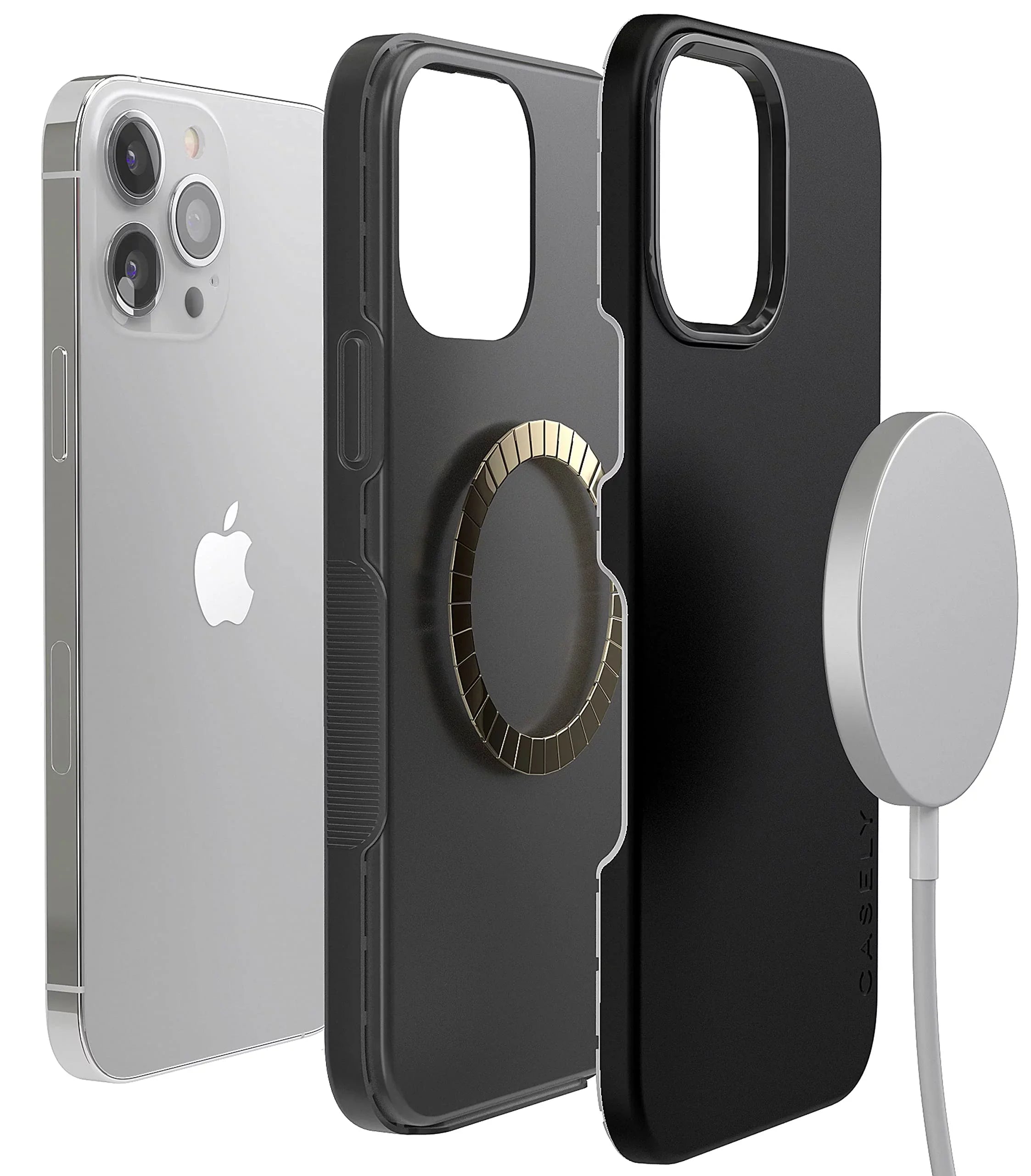 Casely iPhone 13 Pro Max Phone Case | with MagSafe | Black on Black | Only with iPhone 13 Pro Max