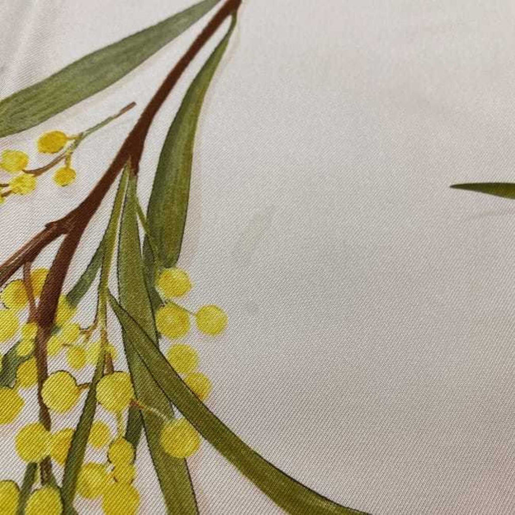 Pre-Owned Salvatore Ferragamo Scarf Pink Yellow 100% Silk Flower Women's Fashion Accessories (Good)