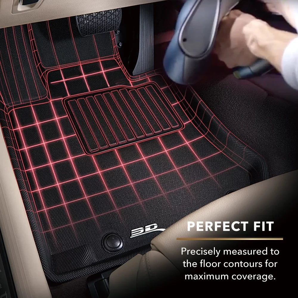 3D MAXpider KAGU Floor Mat (BLACK) Suitable with SUBARU FORESTER 2019-2024 - Front Row