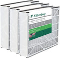 Filterbuy 16x25x3 MERV 8 Pleated HVAC AC Furnace Air Filters Trion Air Bear 255649-101 (3-Pack)
