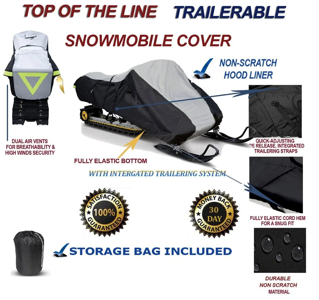 600D Snowmobile Travel and Storage Coating 2008-2008 Model Year Ski Doo Bombardier GSX LIMITED TOURING 600 HO SDI Sleds. Slush and Mud Protection