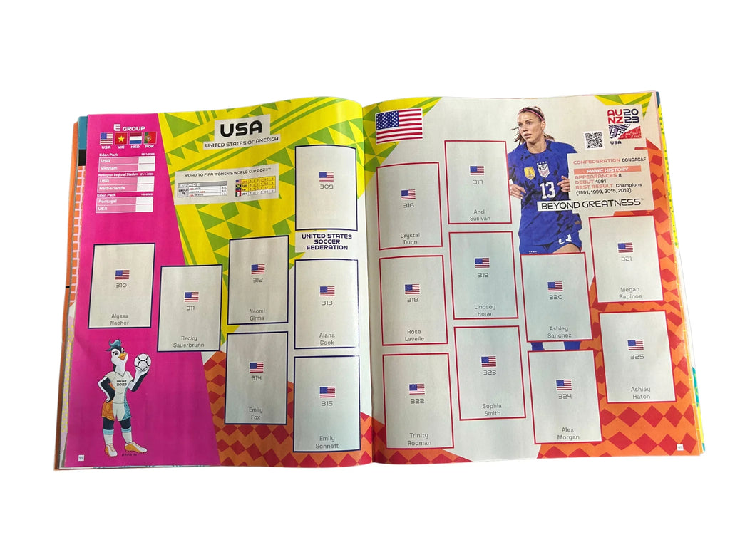 Panini Fifa Women's World Cup 2023 Soft Wrap Album With 1 Stickers Box- USA Version
