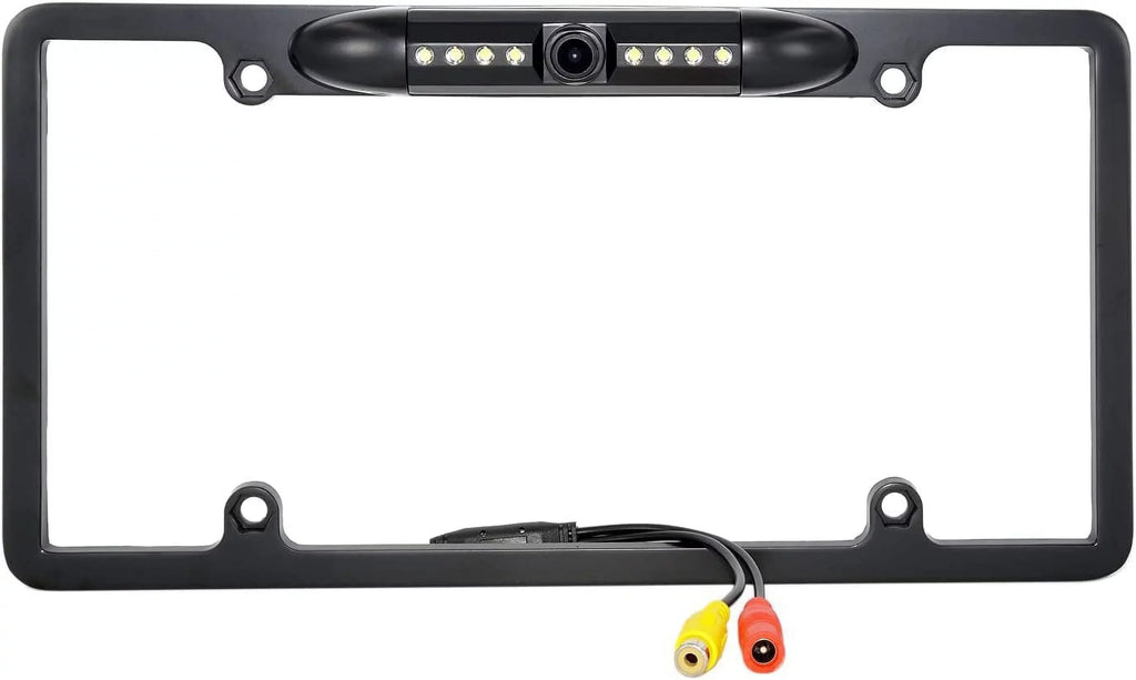 Backup Camera Rearview License Plate Frame ALPINE INE-W960 INEW960 Black