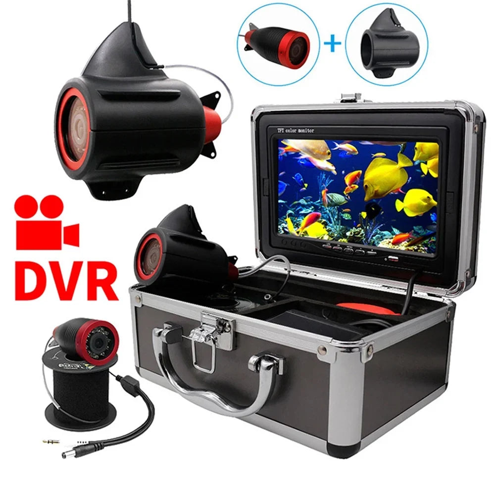 Erchang 7 Inch DVR Underwater Fishing Camera Portable Video Fish Finder Lake Sea Fishing, Compact and Lightweight, Convenient Traveling Anglers