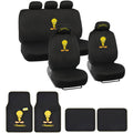 BDK Looney Tunes Tweety Bird Car Seat Shield with Floor Mats Full Set - Holiday Car Auto Accessories Gift Set