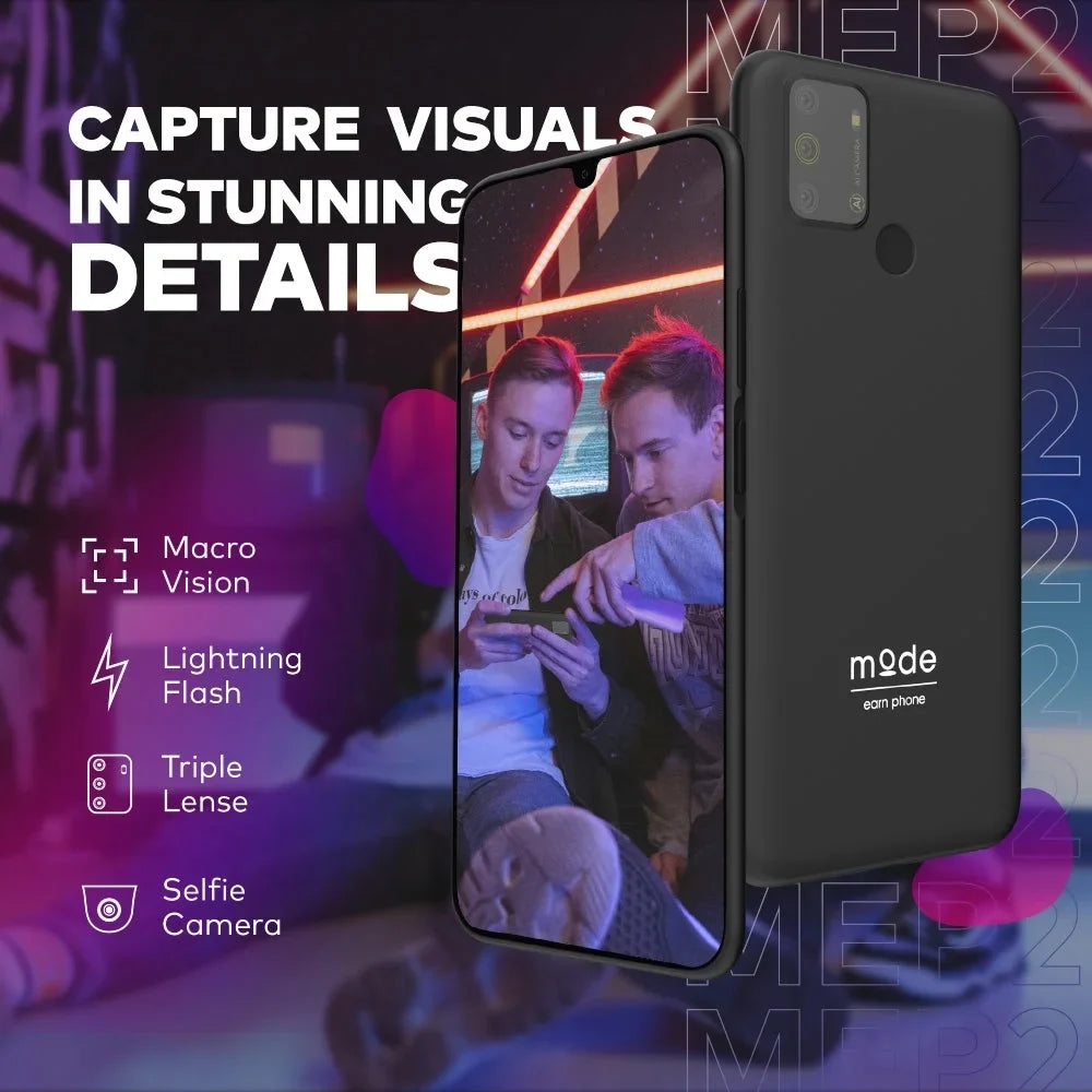 The New Mode Earn Phone, Unlocked Android Cell Phone,Smartphone 128GB, 6.52”, 13MP Camera
