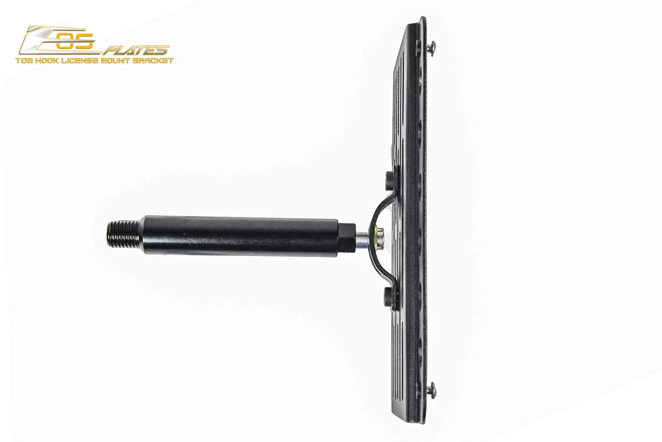 Extreme Online Store Replacement 2006-2008 Mazda Miata NC | EOS Plate Version 1 Mid Sized Front Bumper Tow Hook License Relocator Mount Bracket Tow-226
