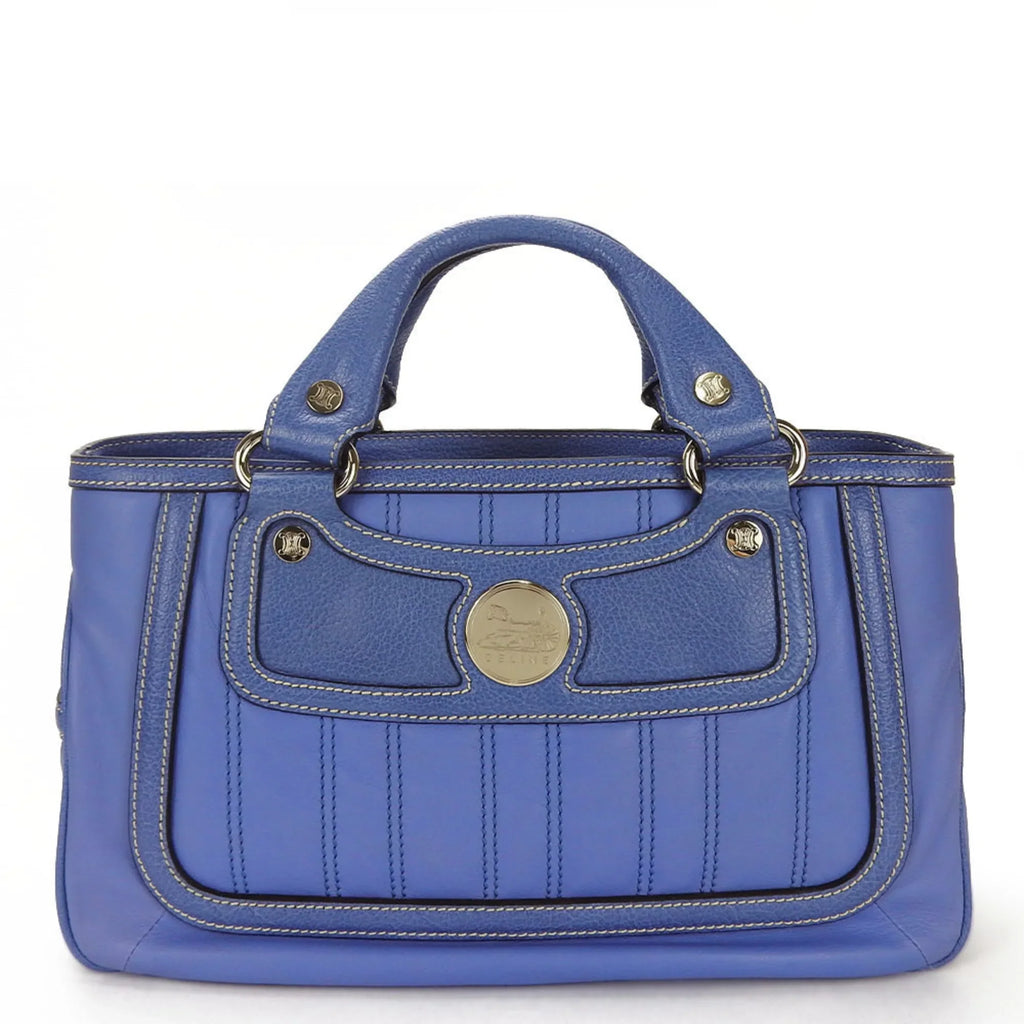Pre-Owned Celine Handbag Boogie Bag 134023PLA.06BM Leather Blue Women's CELINE (Good)