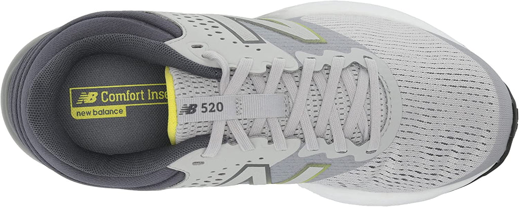 New Balance Men's 520 V7 Running Shoe, Gray/Gray/Hilite, 12