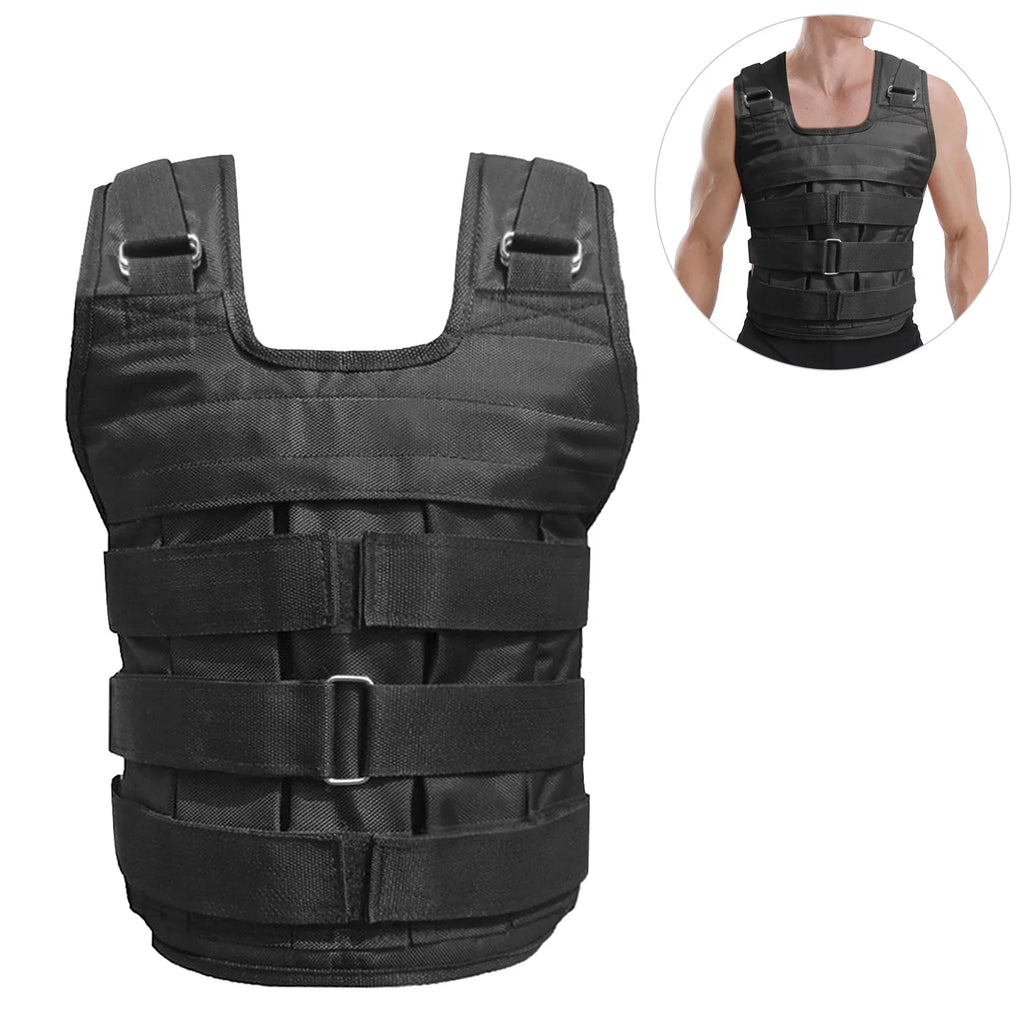 Meterk Max Loading 50kg Adjustable Weighted Vest Weight Jacket Oxd Exercise Weight Loading Cloth Strength Training (Empty)