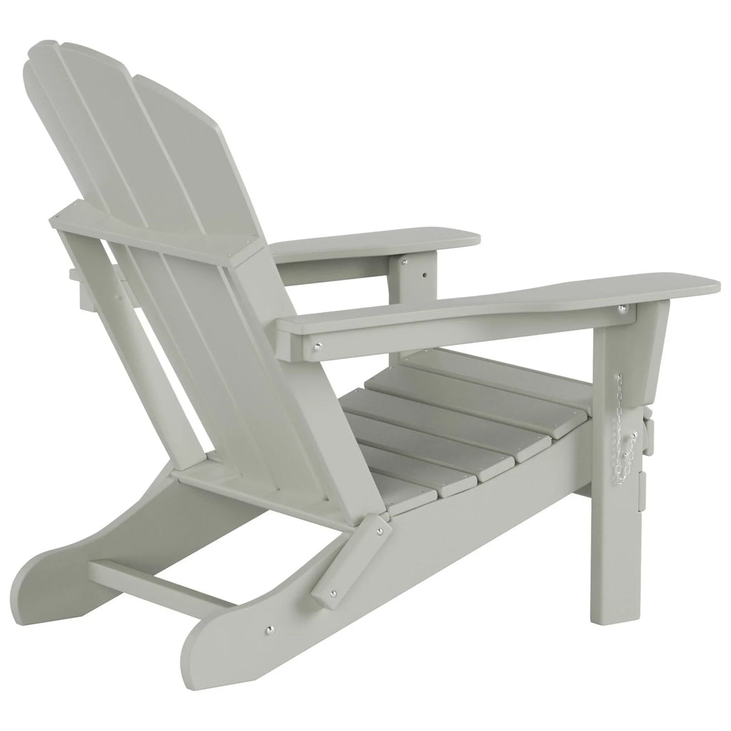 Polytrends Laguna All Poly Outdoor Patio Adirondack Chair Conversation Set - (4-Piece) Sand