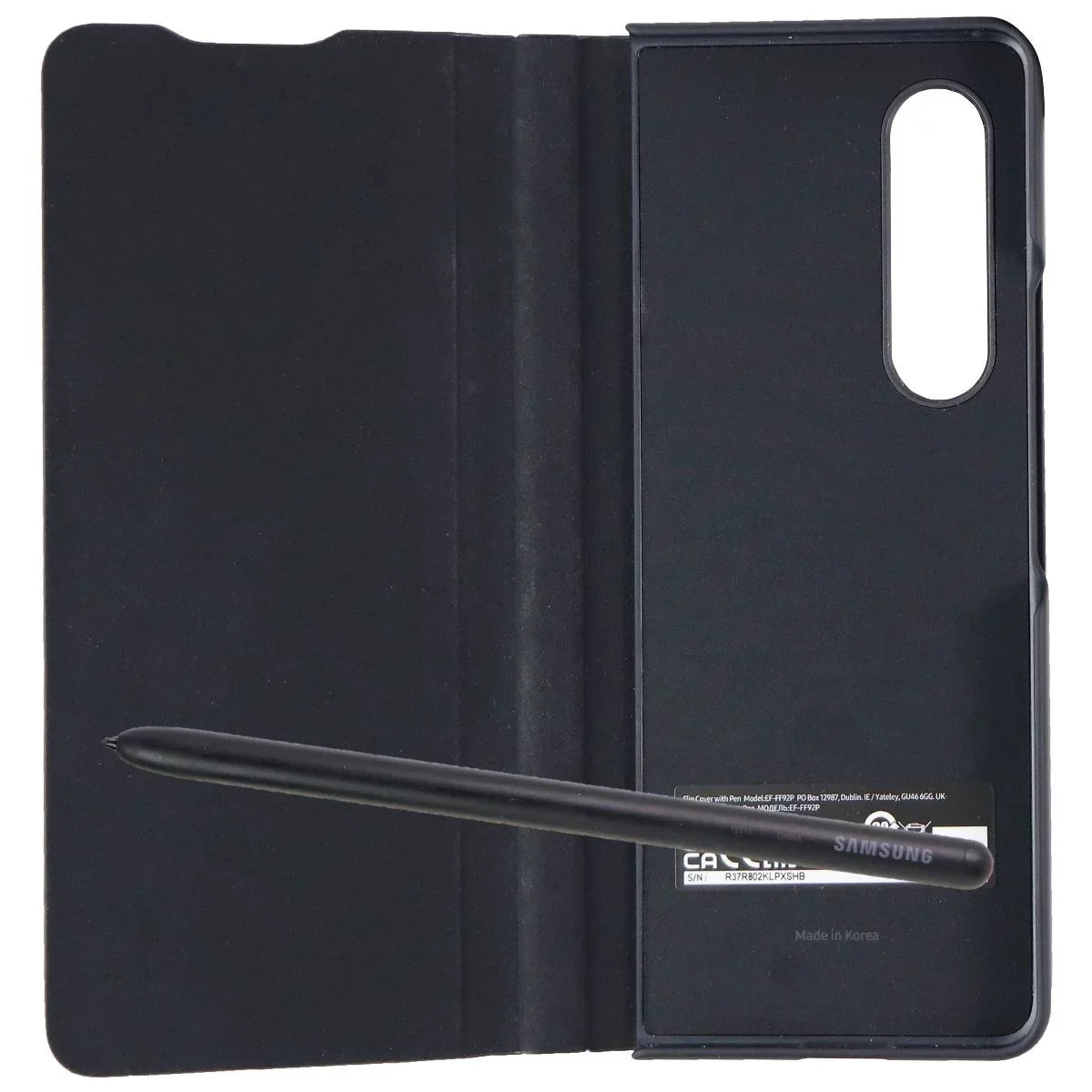 Samsung Flip Protection with Pen Galaxy Z Fold3 5G - Black (EF-FF92PCBEVZW)