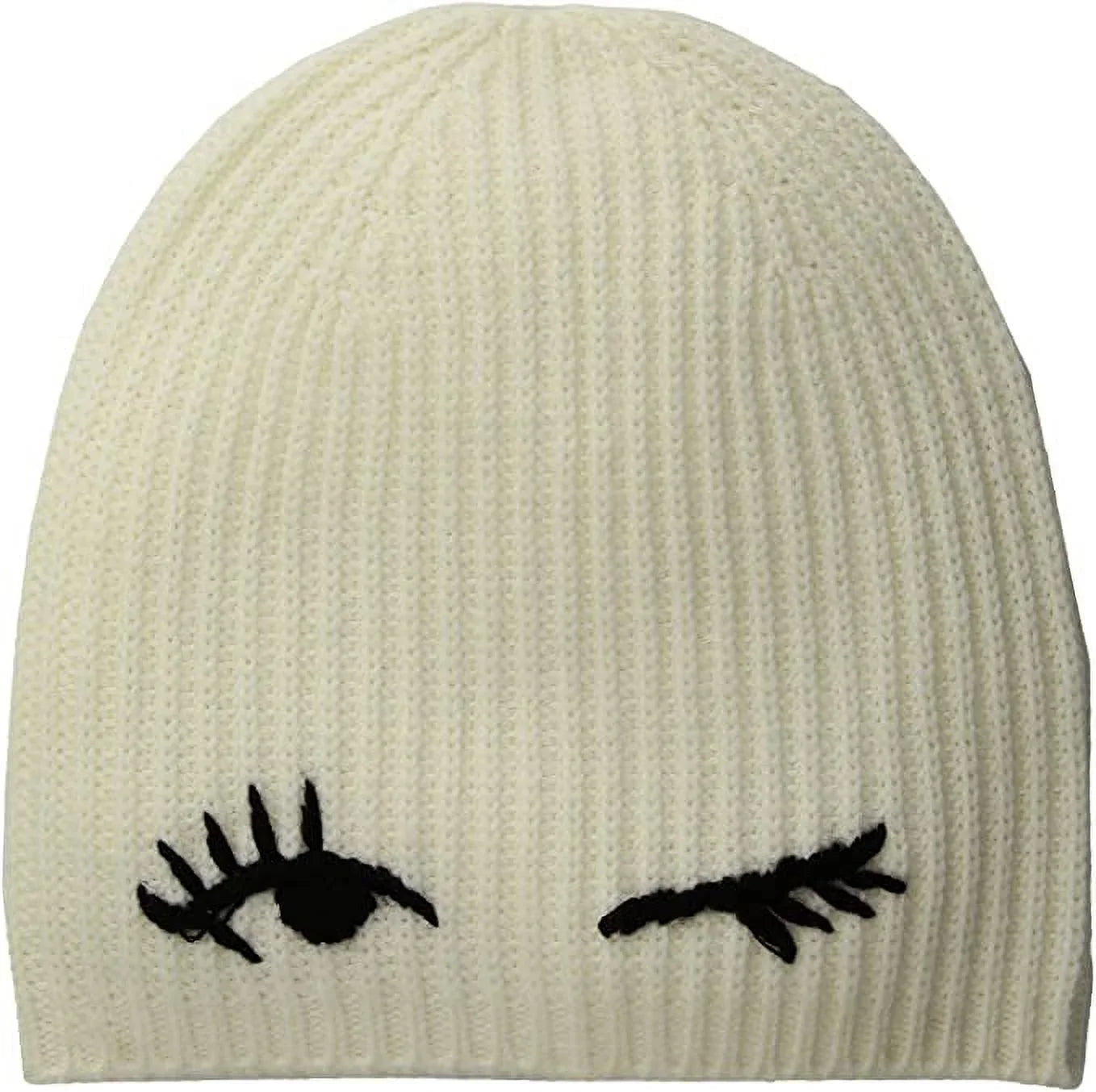 Kate Spade New York Winking Beanie Cream/Black