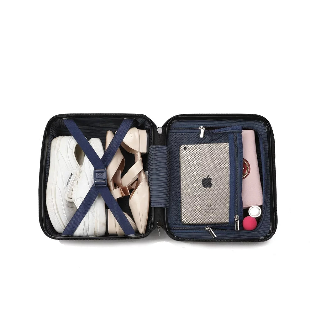 MKF Collection Tulum 2 Piece Luggage Set with Spinner Wheels and Expandable Handles by Mia K.